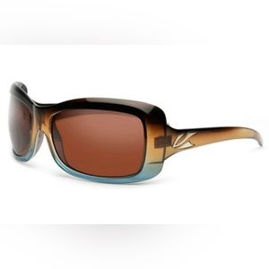 LIKE NEW Kaenon Georgia Polarized Sunglasses in Tobacco Denim/Copper Frames